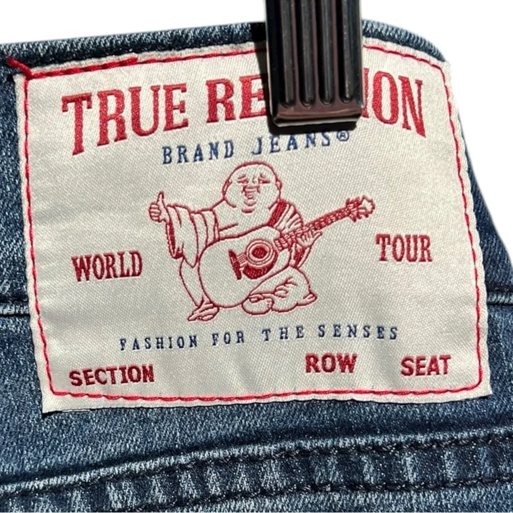 🌻NEW w/tag True Religion Ricky Red Single Needle Straight Jean Size 32x34 $159